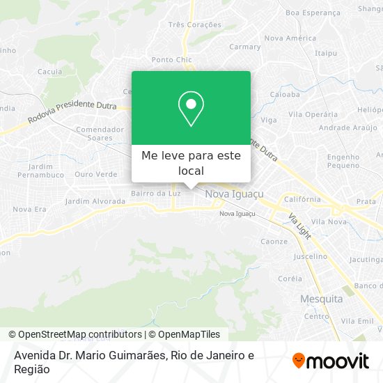 Avenida Dr. Mario Guimarães mapa