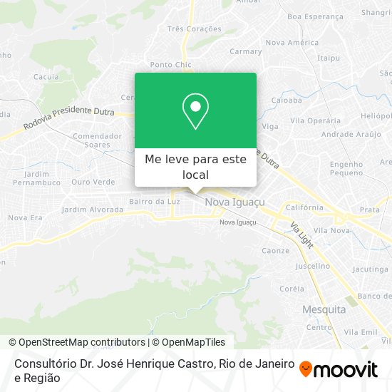 Consultório Dr. José Henrique Castro mapa