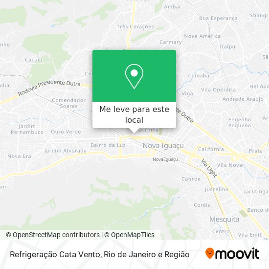 Refrigeração Cata Vento mapa