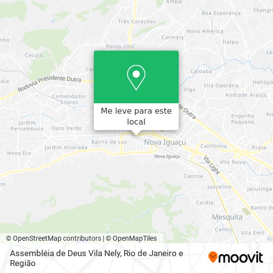 Assembléia de Deus Vila Nely mapa
