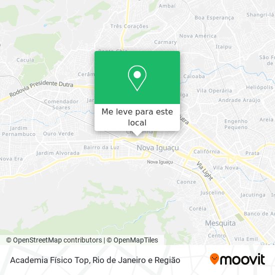 Academia Físico Top mapa