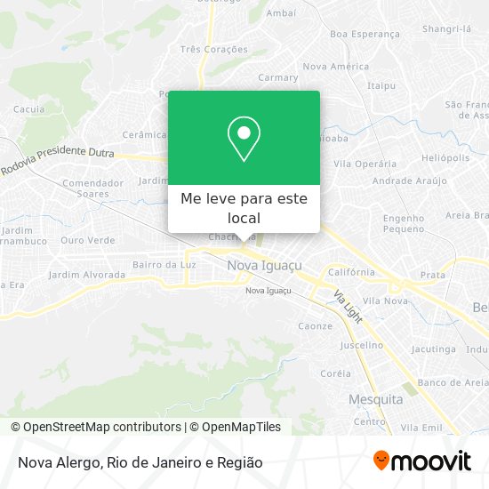 Nova Alergo mapa