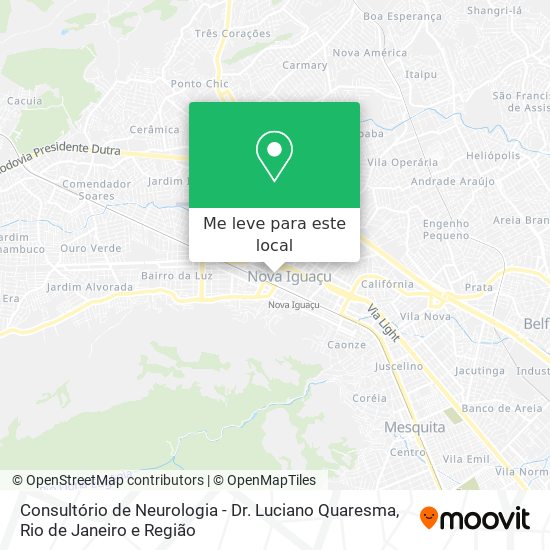 Consultório de Neurologia - Dr. Luciano Quaresma mapa