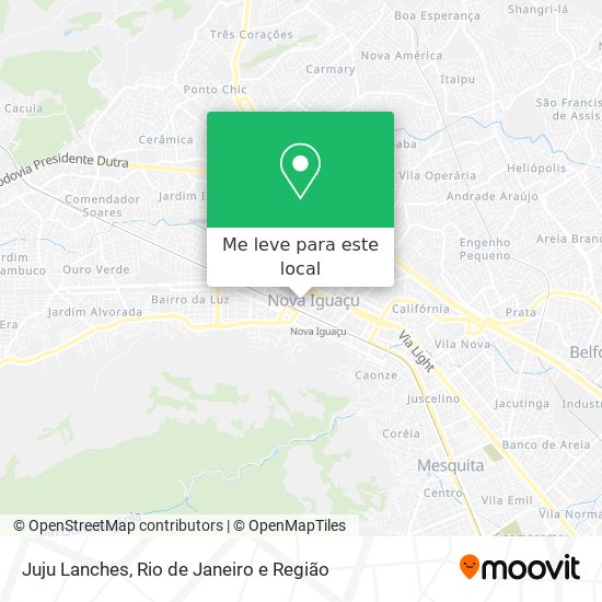 Juju Lanches mapa