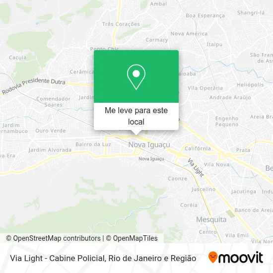 Via Light - Cabine Policial mapa