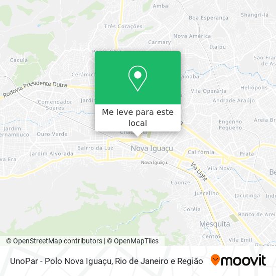 UnoPar - Polo Nova Iguaçu mapa