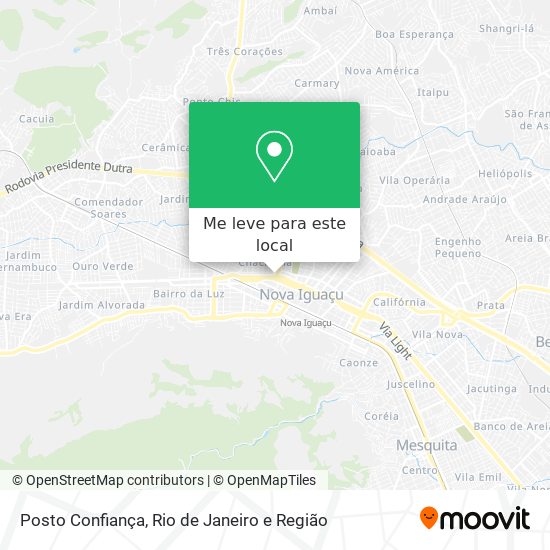 Posto Confiança mapa