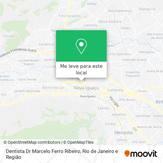 Dentista Dr Marcelo Ferro Ribeiro mapa