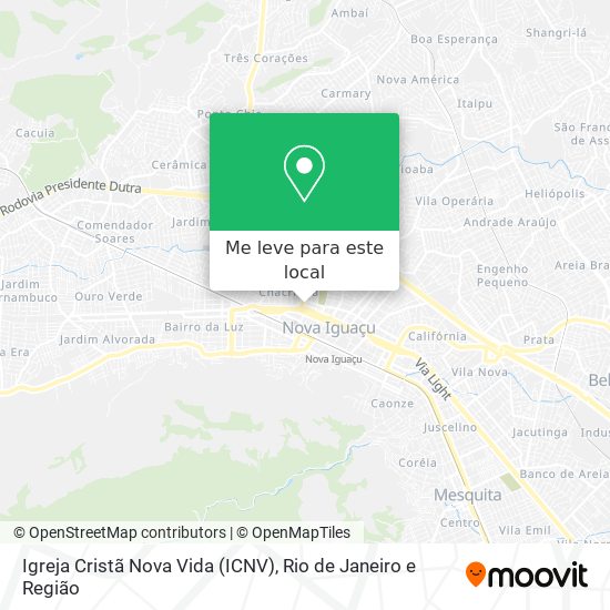 Igreja Cristã Nova Vida (ICNV) mapa