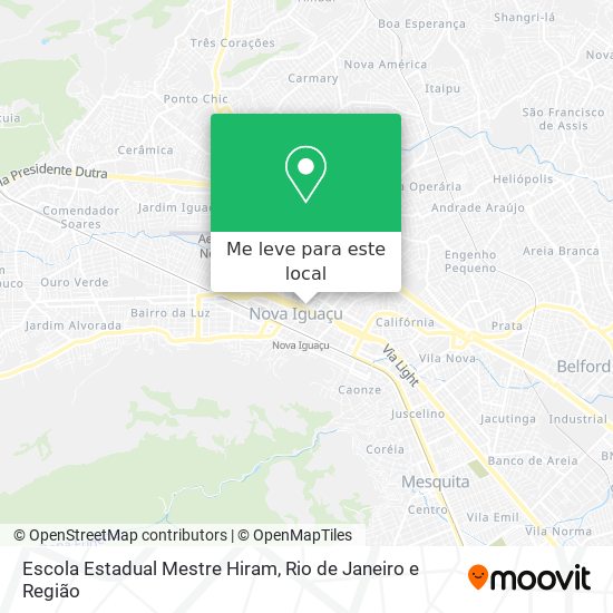 Escola Estadual Mestre Hiram mapa