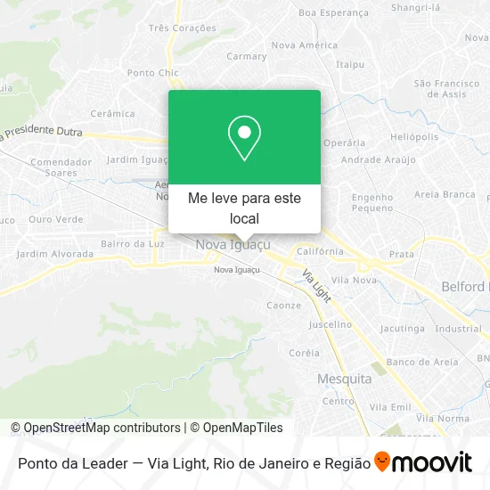 Ponto da Leader — Via Light mapa