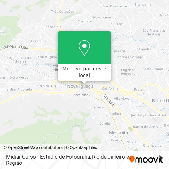 Midiar Curso - Estúdio de Fotografia mapa