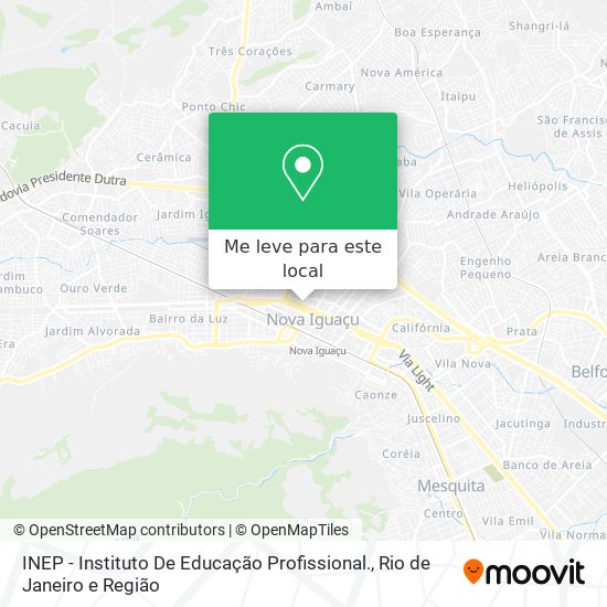 INEP - Instituto De Educação Profissional. mapa