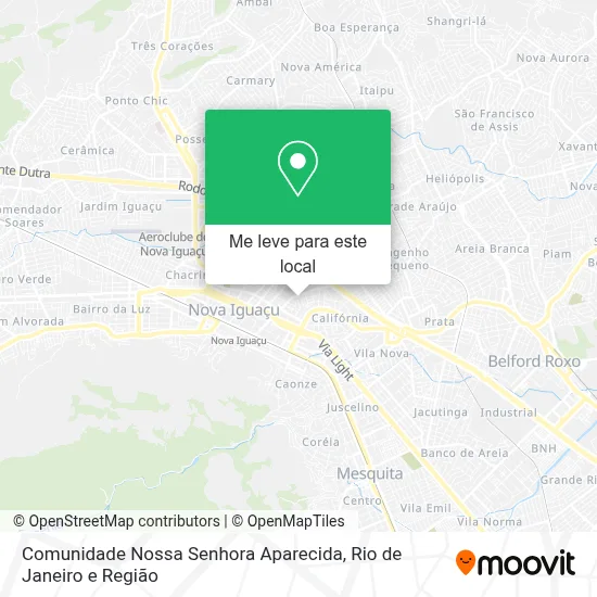 Comunidade Nossa Senhora Aparecida mapa