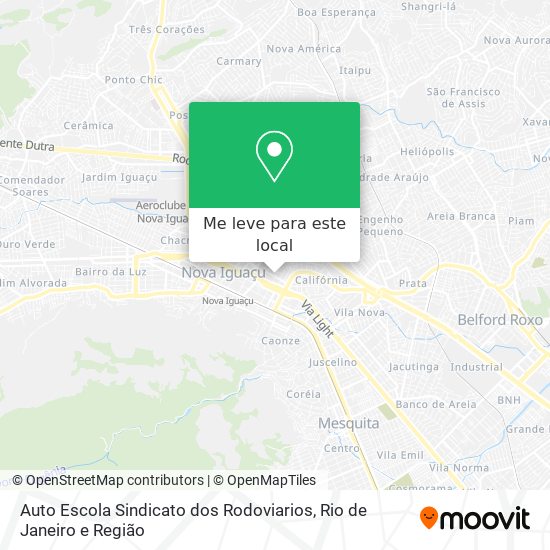 Auto Escola Sindicato dos Rodoviarios mapa