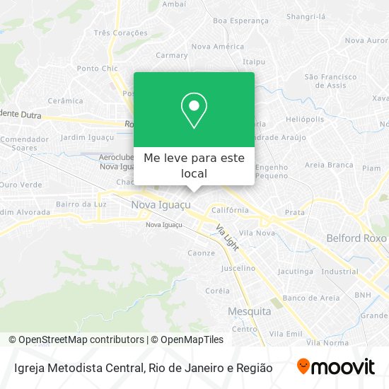 Igreja Metodista Central mapa