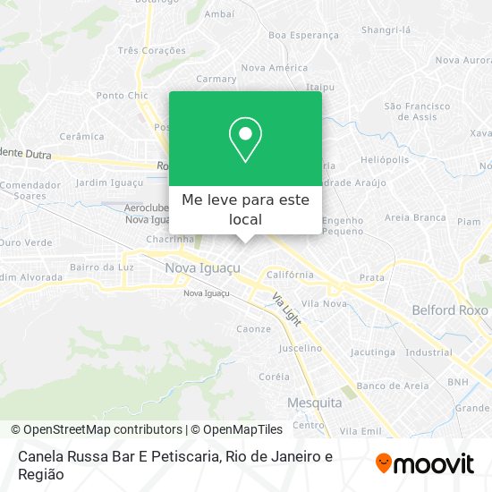 Canela Russa Bar E Petiscaria mapa