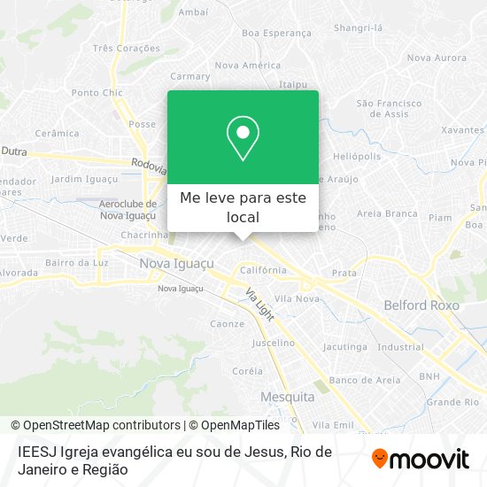 IEESJ Igreja evangélica eu sou de Jesus mapa