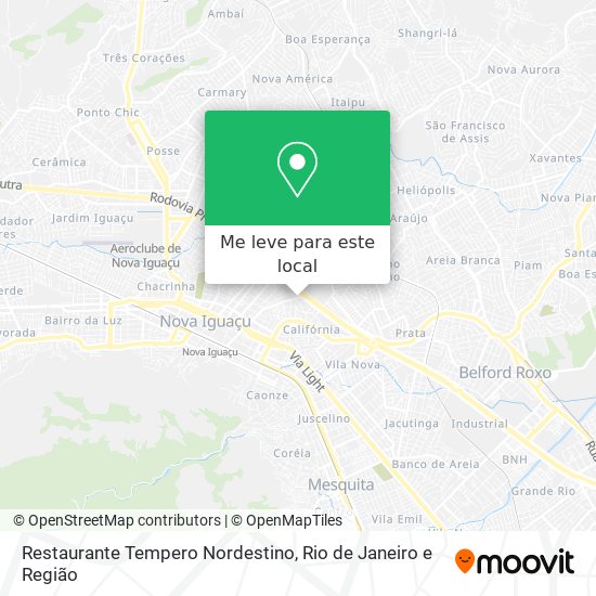 Restaurante Tempero Nordestino mapa