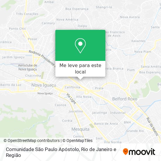 Comunidade São Paulo Apóstolo mapa