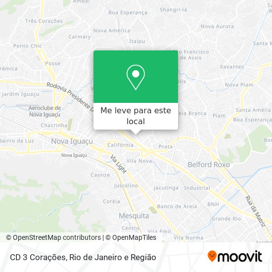 CD 3 Corações mapa