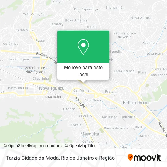 Tarzia Cidade da Moda mapa