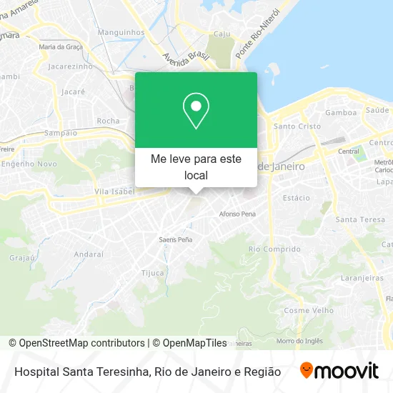 Hospital Santa Teresinha mapa