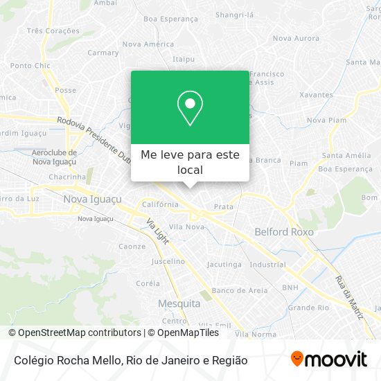Colégio Rocha Mello mapa