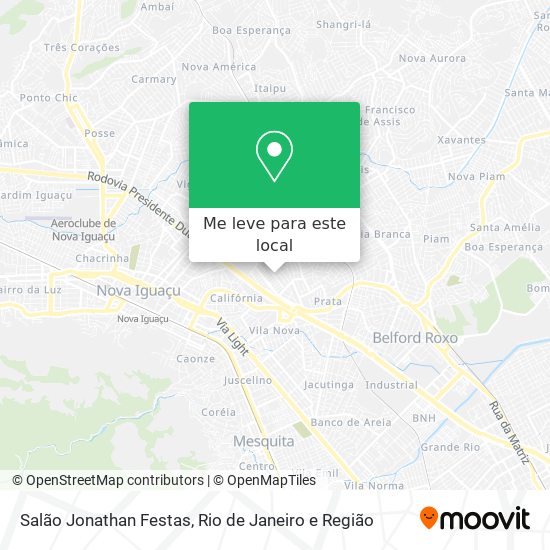 Salão Jonathan Festas mapa