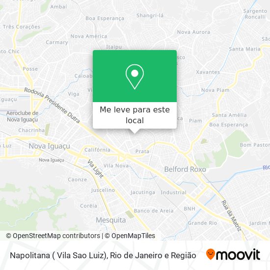 Napolitana  ( Vila Sao Luiz) mapa