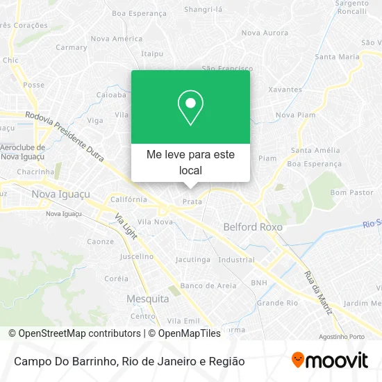 Campo Do Barrinho mapa