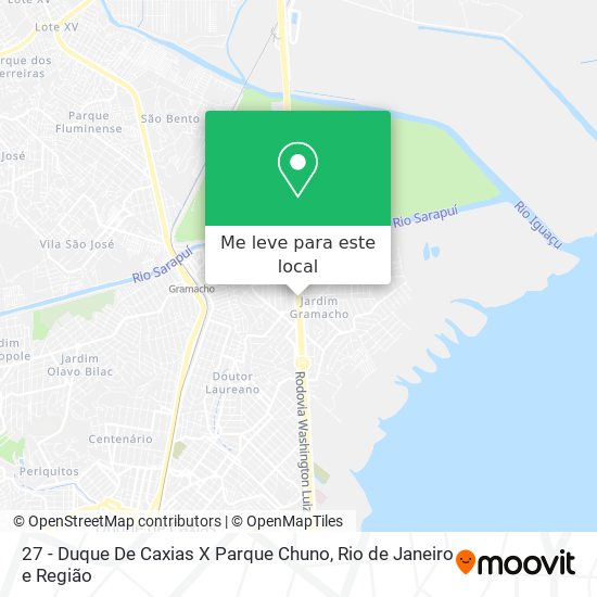 27 - Duque De Caxias X Parque Chuno mapa