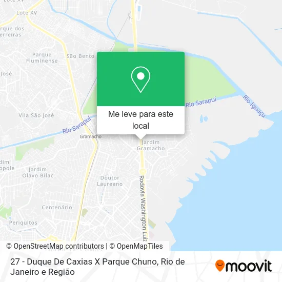 27 - Duque De Caxias X Parque Chuno mapa