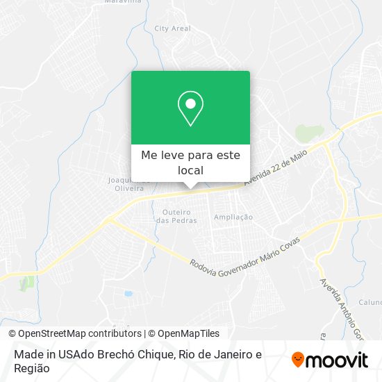 Made in USAdo Brechó Chique mapa