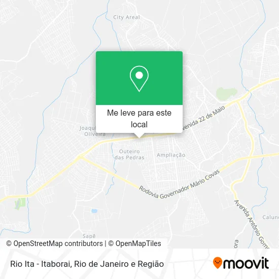 Rio Ita - Itaborai mapa