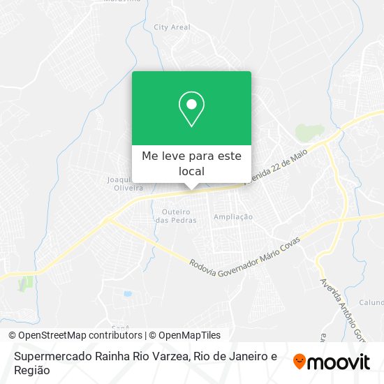 Supermercado Rainha Rio Varzea mapa
