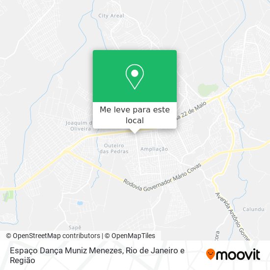 Espaço Dança Muniz Menezes mapa