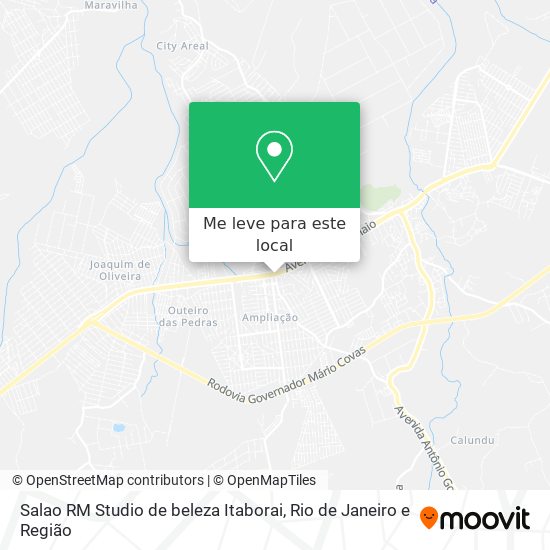 Salao RM Studio de beleza Itaborai mapa
