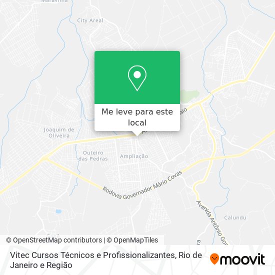 Vitec Cursos Técnicos e Profissionalizantes mapa