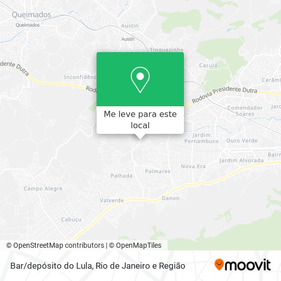 Bar/depósito do Lula mapa