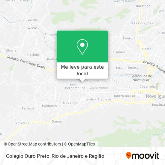 Colegio Ouro Preto mapa