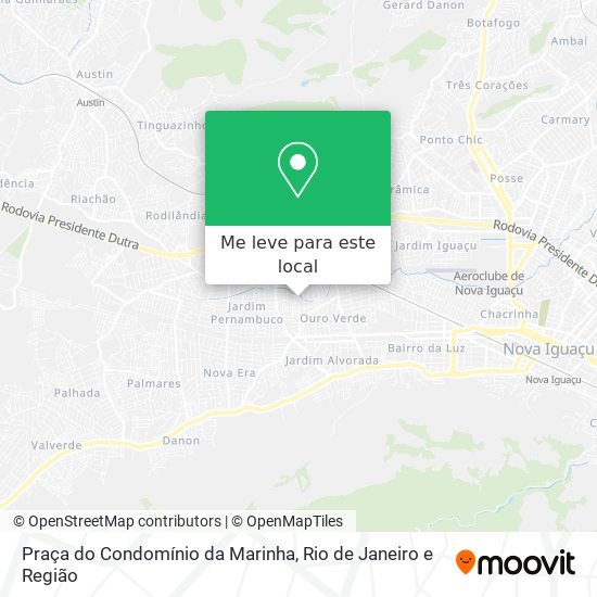 Praça do Condomínio da Marinha mapa