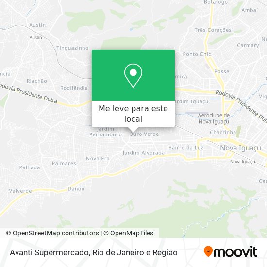 Avanti Supermercado mapa
