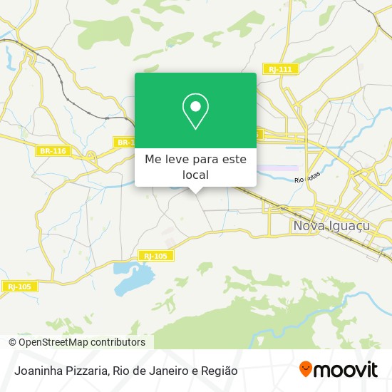 Joaninha Pizzaria mapa