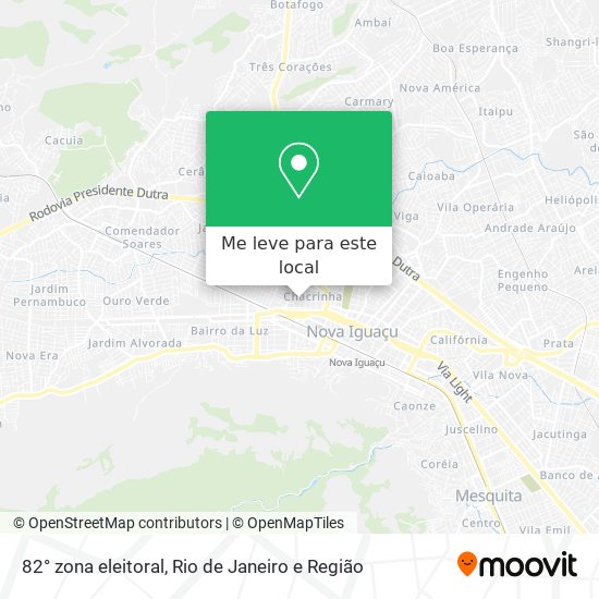 82° zona eleitoral mapa