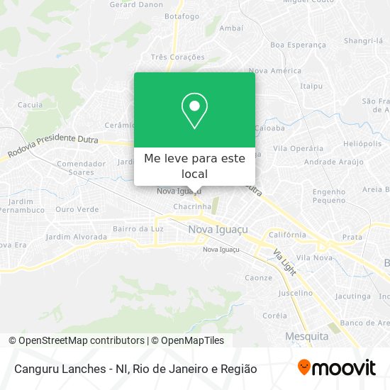 Canguru Lanches - NI mapa