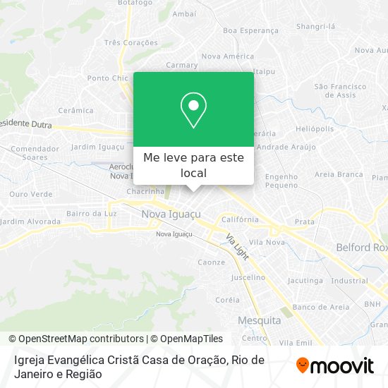 Igreja Evangélica Cristã Casa de Oração mapa