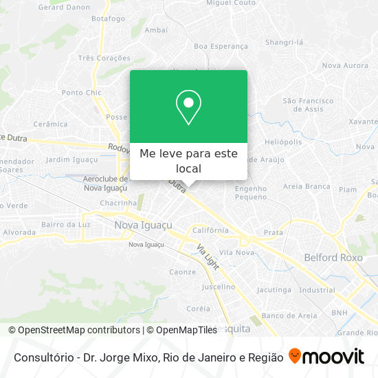 Consultório - Dr. Jorge Mixo mapa