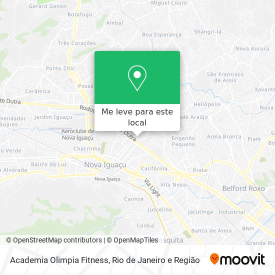 Academia Olimpia Fitness mapa