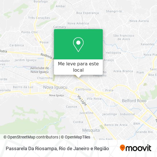 Passarela Da Riosampa mapa